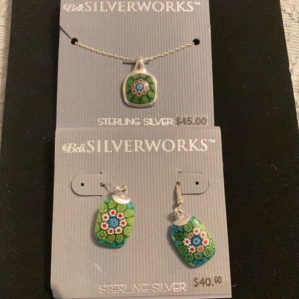 Celinni matching necklace and earrings